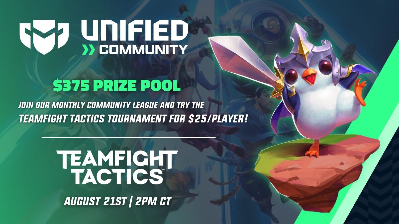 August UCL: Featuring Teamfight Tactics August UCL: Featuring Teamfight Tactics