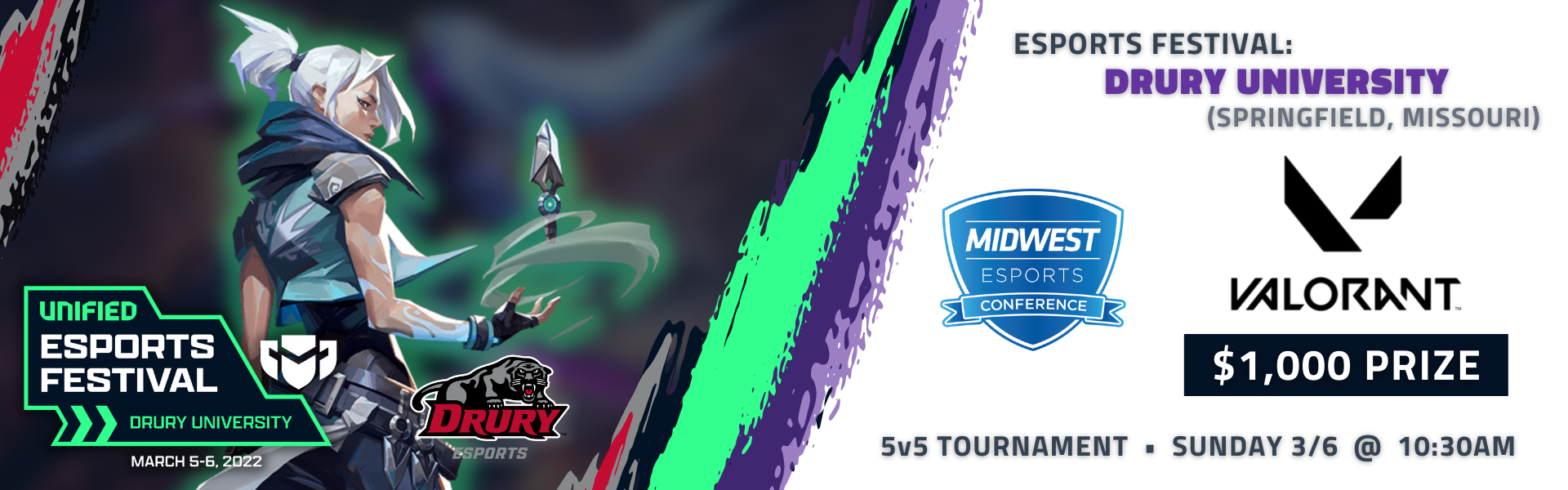 Esports Festival: Drury University Featuring VALORANT Open Esports Festival: Drury University Featuring VALORANT Open