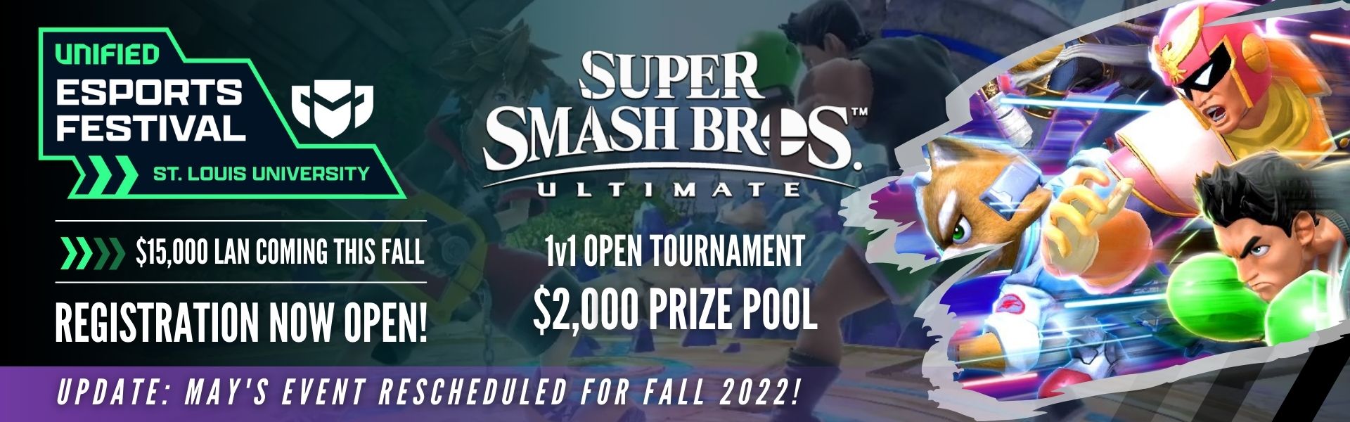 Esports Festival: St. Louis Featuring Super Smash Bros. Ultimate Singles Esports Festival: St. Louis Featuring Super Smash Bros. Ultimate Singles